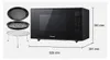 Magnetron met grill, 27 liter, 1000 watt, zwart - Panasonic Productafbeelding-voorbeeld 4