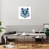 Bilder auf glas - Bär Illustration Traum blumig - 50x50cm - Produktbild-Vorschau 6