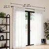 A curtain rod is shown installed above a window with white curtains. Podgląd zdjęcia produktu