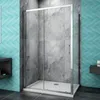 120x80cm 190cm hoch Duschabtrennung Duschwand Dusche Produktbild-Vorschau 1