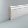 Sockelleiste weiß Berliner Profil 19 x 100 Kiefer lackiert Produktbild-Vorschau 1