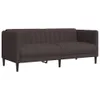 The Living Store 2-tlg. Sofagarnitur Dunkelbraun Stoff Produktbild-Vorschau 5
