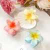 6 Packung Plumeria Acryl Haarspangen Hawaiianische Produktbild-Vorschau 3