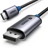 A close-up studio shot of a Ugreen USB-C to DisplayPort cable. Produktbild-Vorschau
