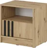 Noční stolek MARFA - dub artisan / černý Náhled obrázku produktu 3