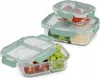 ERNESTO® Frischhaltedosen-Set, 3-teilig, grün/lila (grün) - Produktbild-Vorschau 2
