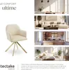 Chaise pivotante en velours Lona avec rembourrage épais - Voir les images du produit 7