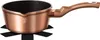 A copper pot with a black interior and a black base, isolated on a white background. Podgląd zdjęcia produktu