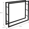 ML-Design Kaminholzregal aus Metall, 100x100 cm, Schwarz, Produktbild-Vorschau 6