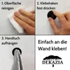 DEKAZIA® 4 Deckenhaken selbstklebend schwarz rund Produktbild-Vorschau 3