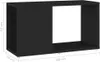vidaXL TV skříňka černá 60x24x32 cm Dřevěný materiál Náhled obrázku produktu 5