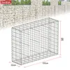 Floordirekt Gabionenkorb Lenox, Steinkorb verzinkter Stahl, Produktbild-Vorschau 2