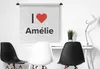 MuchoWow® Wandteppich Wandbehang Ich liebe - Amélie - Produktbild-Vorschau 3