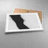 Gerahmtes Poster - Weißer Rahmen - Schwarz Staub Weiß - Produktbild-Vorschau 3