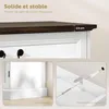 HOMCOM Buffet salon avec 4 portes, meuble de rangement Voir les images du produit 6