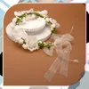 EDIBAZZAR | Kranz Stirnband Haarblumen Weiße Rosen Boho Produktbild-Vorschau 4