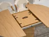Kulatý rozkládací stůl 130(180)x130 ROWAN - dub Náhled obrázku produktu 11
