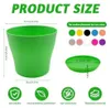 10 Stück Blumentopf mit Untersetzer, 14cm Pflanztopf Produktbild-Vorschau 2