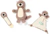Three plush otter toys arranged on a white background. Náhľad obrázku produktu