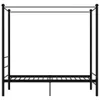 The Living Store Himmelbett Schwarz Metall 100x200 cm Produktbild-Vorschau 4