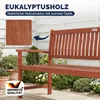 Deuba Panchina da Giardino 3 Posti Legno di Eucalipto Anteprima dell’immagine prodotto 4