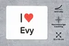 MuchoWow® Mauspad Mousepad Ich liebe - Evy - Mädchen 23x19 Produktbild-Vorschau 2