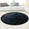 Tappeto Shaggy a pelo alto lavabile antiscivolo nero Anteprima dell’immagine prodotto 3