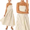 Vestito Lungo Donna - Abito Estivo a Righe - Copricostume Anteprima dell’immagine prodotto 3
