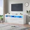 Hochglanz-TV-Schrank mit LED-Beleuchtung, 3 offenen Produktbild-Vorschau 1