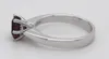 Turmalin Ring Weißgold 585 14K roter Solitär Edelstein Produktbild-Vorschau 3