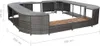 Bordo idromassaggio quadrato grigio 268x268x55 cm in poly Anteprima dell’immagine prodotto 8