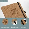 Wochen-Notiz-Timer Classic 2026 / A5 / Kork / Häfft-Verlag Produktbild-Vorschau 2