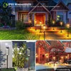 Collage of garden lights in different weather conditions and settings. Produktbild-Vorschau