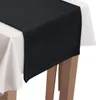 Voppi Czarna ozdoba na stół 40x120 bieżnik gładki Podgląd zdjęcia produktu 3
