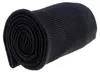Aufgerolltes geripptes Strickbündchen in Schwarz, 16x80 cm – elastischer Bündchenstoff. Produktbild-Vorschau