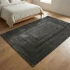 Teppich Wohnzimmer Schlafzimmer Modern Hoch&Tief Bordüre Produktbild-Vorschau 2