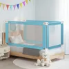 vidaXL Kleinkind-Bettschutzgitter Blau 160x25 cm Stoff Produktbild-Vorschau 2