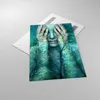 Bilder auf glas - Einteilig - Frau Natur Grafik - 80x120cm Produktbild-Vorschau 2