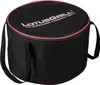 A black carrying bag with red trim and a logo on top. Podgląd zdjęcia produktu