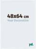 A placeholder image with text indicating product dimensions and a brand logo. Produktbild-Vorschau