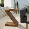 Wohnling Sheesham Table d'appoint \"Z\" en bois massif Cube Voir les images du produit 18