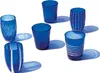 Zafferano Melting Pot Lot de 6 Verres Unicolores - Bleu - Voir les images du produit 1