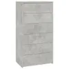 vidaXL Kredens z 6 szufladami betonowy szary 50x34x96 cm Podgląd zdjęcia produktu 2