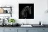 MuchoWow® Poster Pferd - Tier - Schwarz 75x75 cm - Wand Produktbild-Vorschau 3