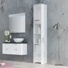 A modern bathroom vanity and storage unit against a concrete wall. Náhľad obrázku produktu