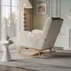 ProximaX Leinen-Loungeschaukelstuhl mit Kopfkissen, mit Produktbild-Vorschau 8