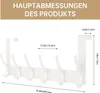 INF Deurhanger met 6 haken, aluminium wandhaken Productafbeelding-voorbeeld 3