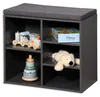 KESPER® schoenenkast grijs met zitkussen, 3 vakken + 1 Productafbeelding-voorbeeld 4