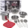 Set Metalltöpfe für Kinder 3+ Kochtöpfe + Utensilien + Produktbild-Vorschau 1