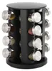A rotating spice rack with 16 glass jars filled with various spices. Náhled obrázku produktu